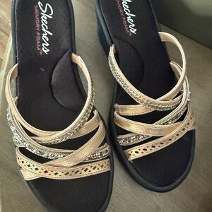 Skechers Gold Sandals Elegant Comfort